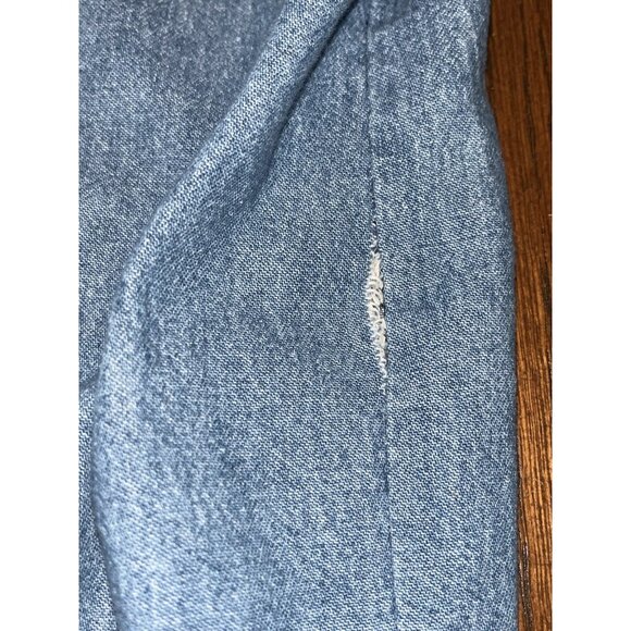 Womens Embellished Denim Blue Jean XL Top Quilt Pin Up Girl Quilter USA Patriot - Picture 16 of 16